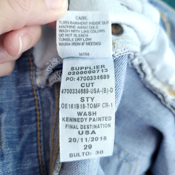 POLO RALPH LAUREN Women's Tompkins Skinny Crop Paint Splatter Jeans Size 29 - Picture 15 of 16